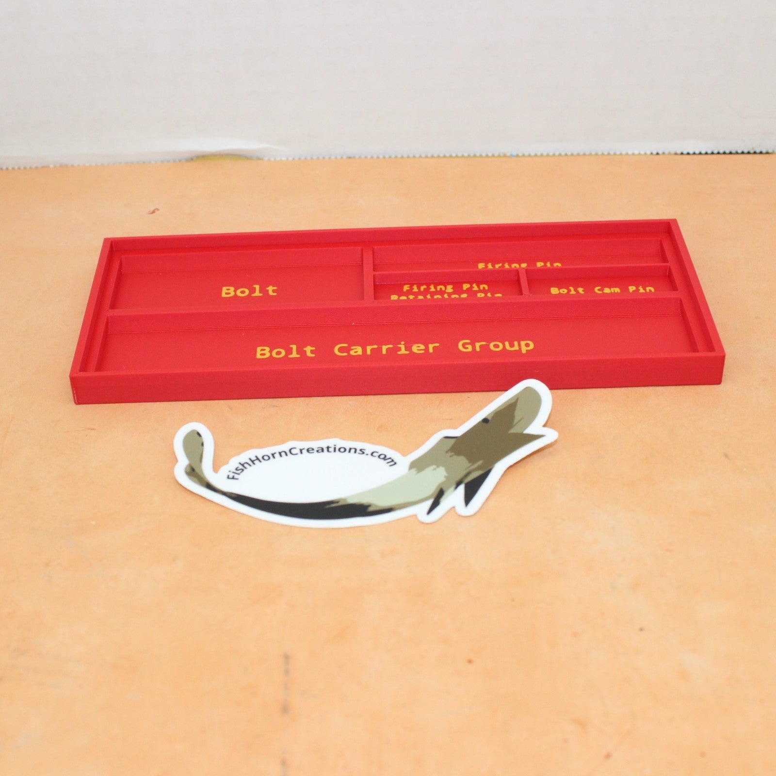 Rifle Parts Tray – Labeled Organizer for AR-15 Builds & Service