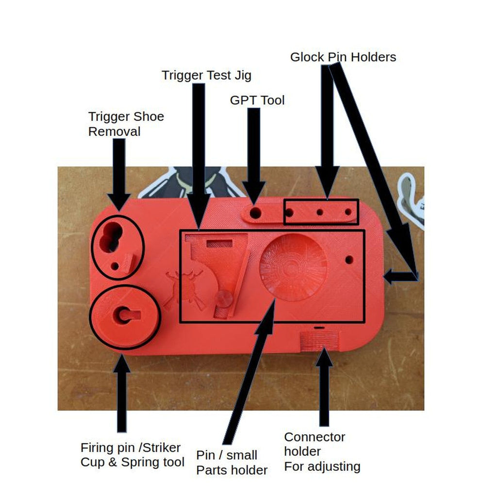 Glocksmithing Block v2.0 – Modular Vise Block, Pins Included