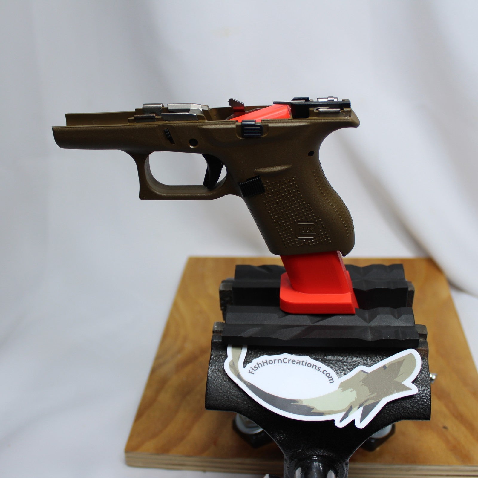 Glock 42 Vise Block – detail view