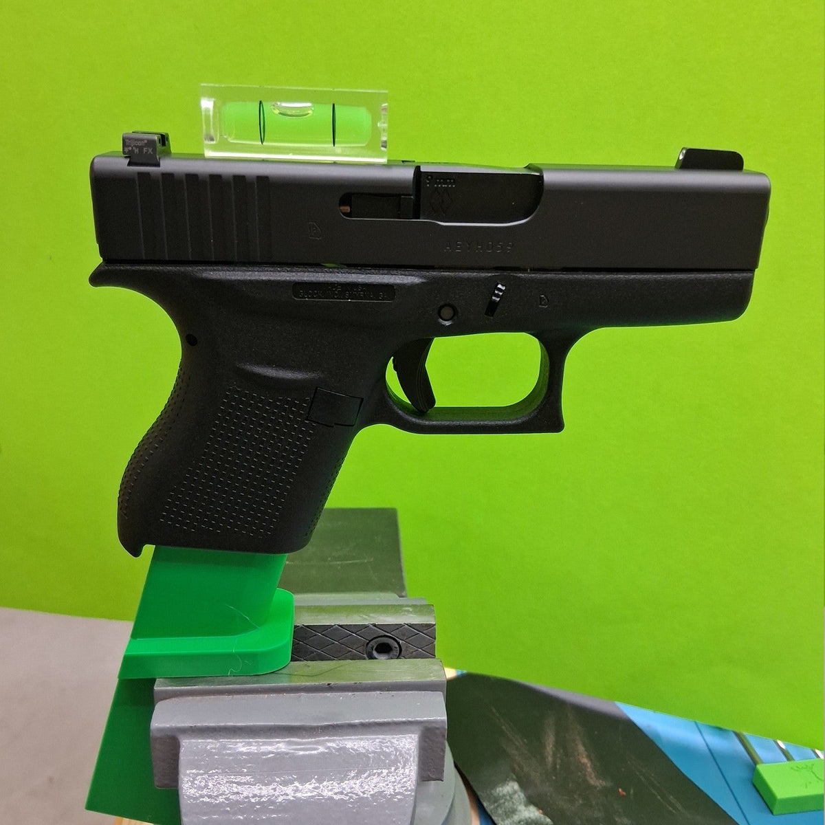 Glock 43 Vise Block – detail view
