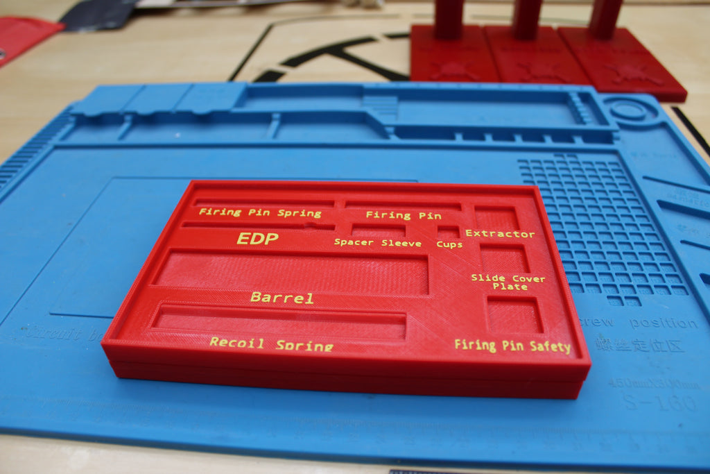 Glock Parts Tray With Built-In Labels