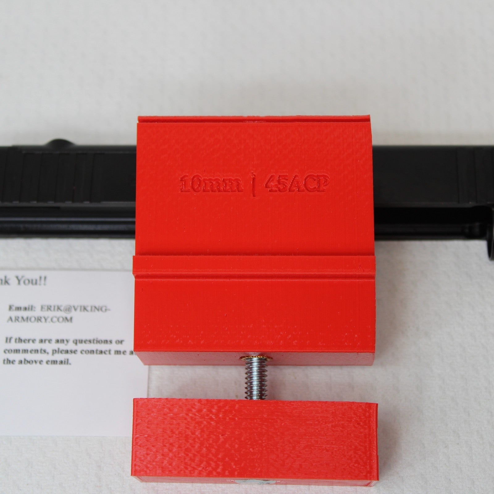 Glock 45/10mm Slide Vise – detail view