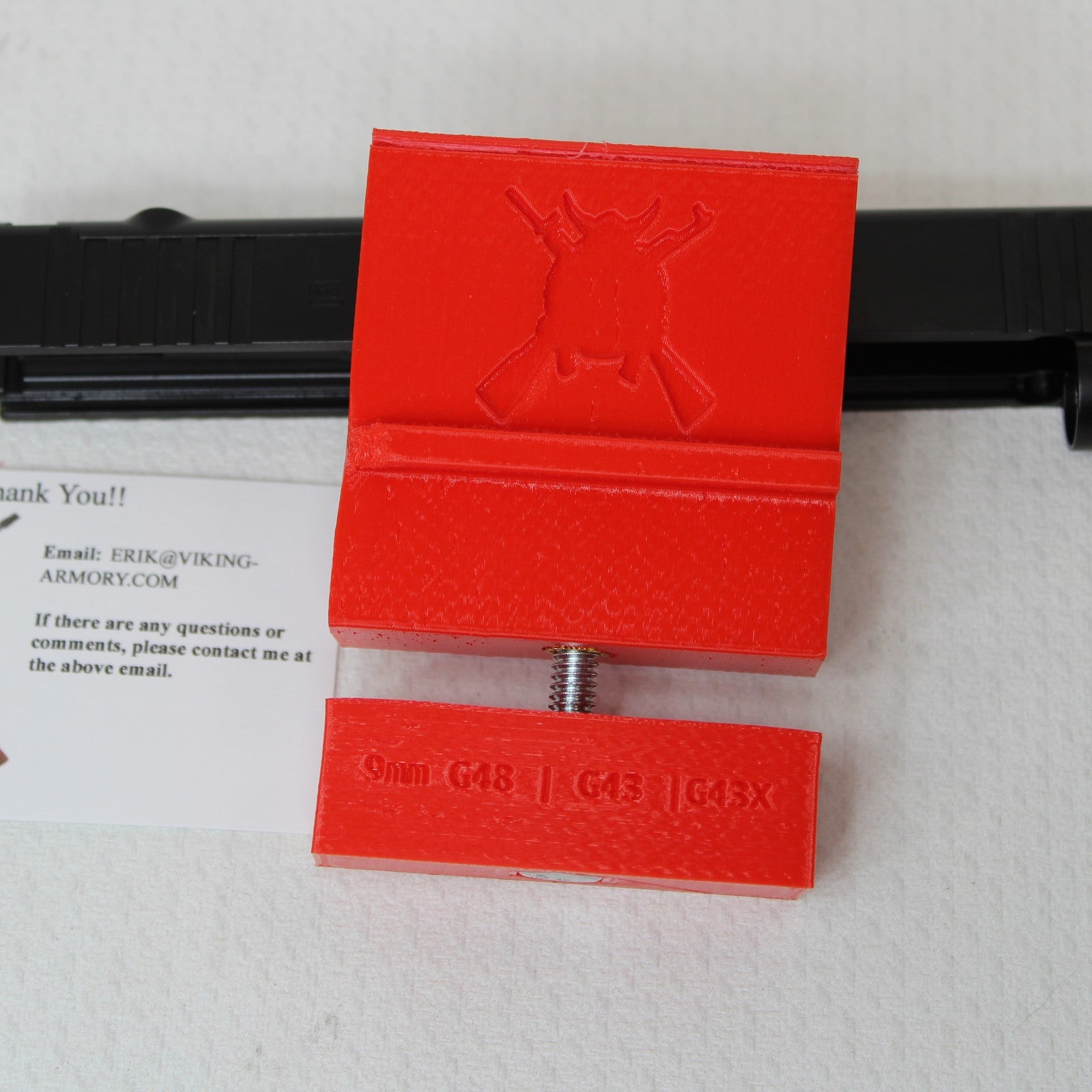 Glock 43X/48 Slide Vise – detail view