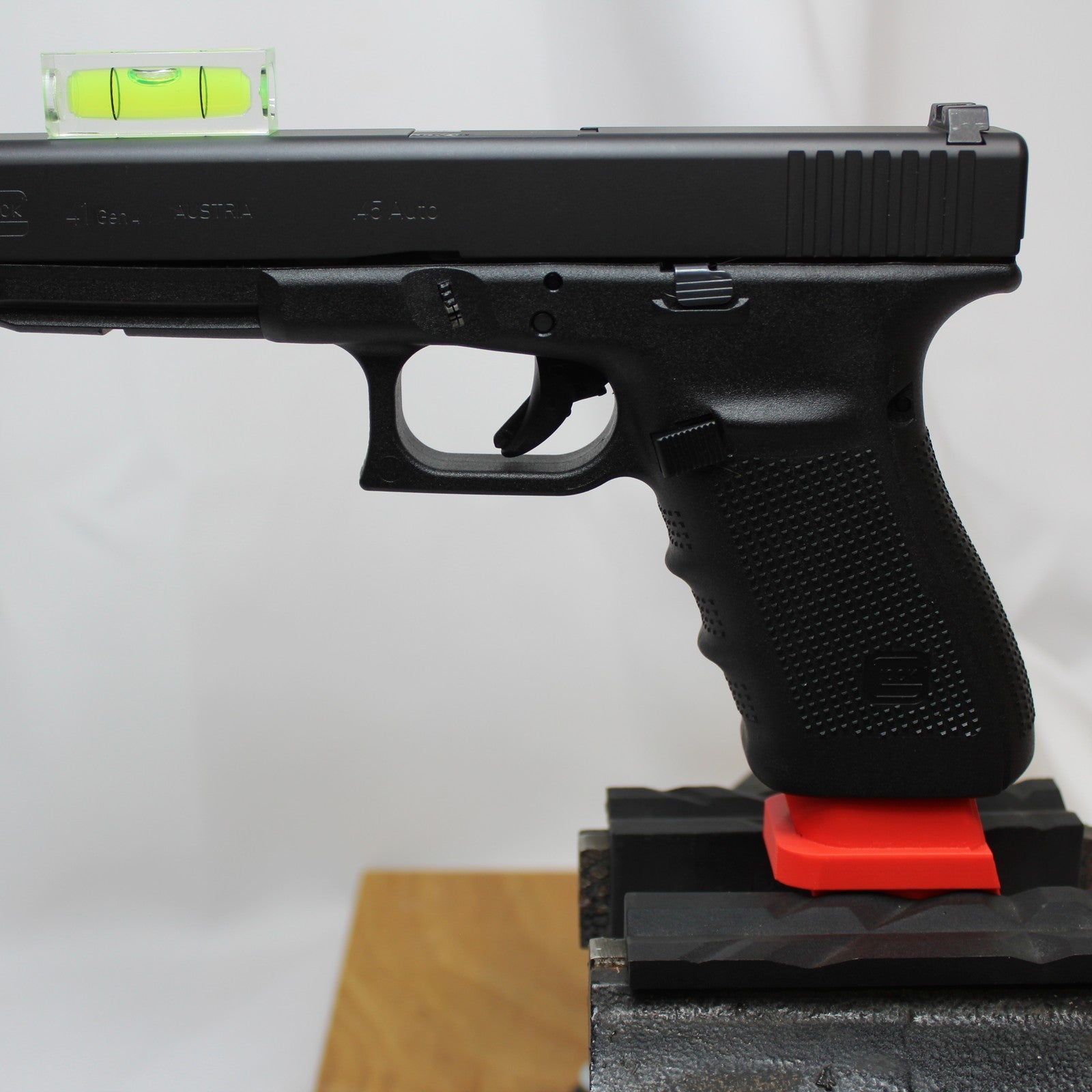Glock 20/41 Vise Block, with pistol