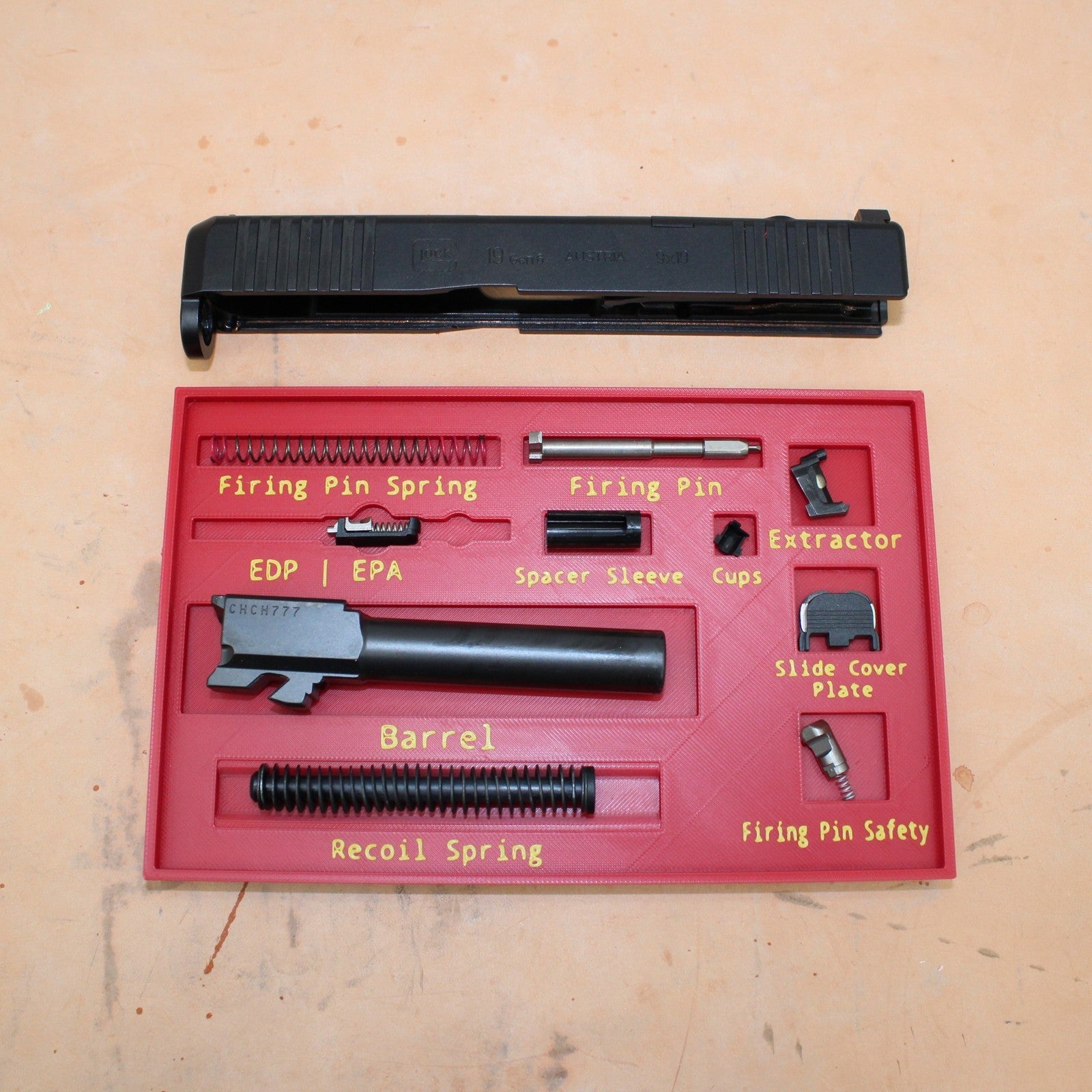 Glock Parts Tray – detail view