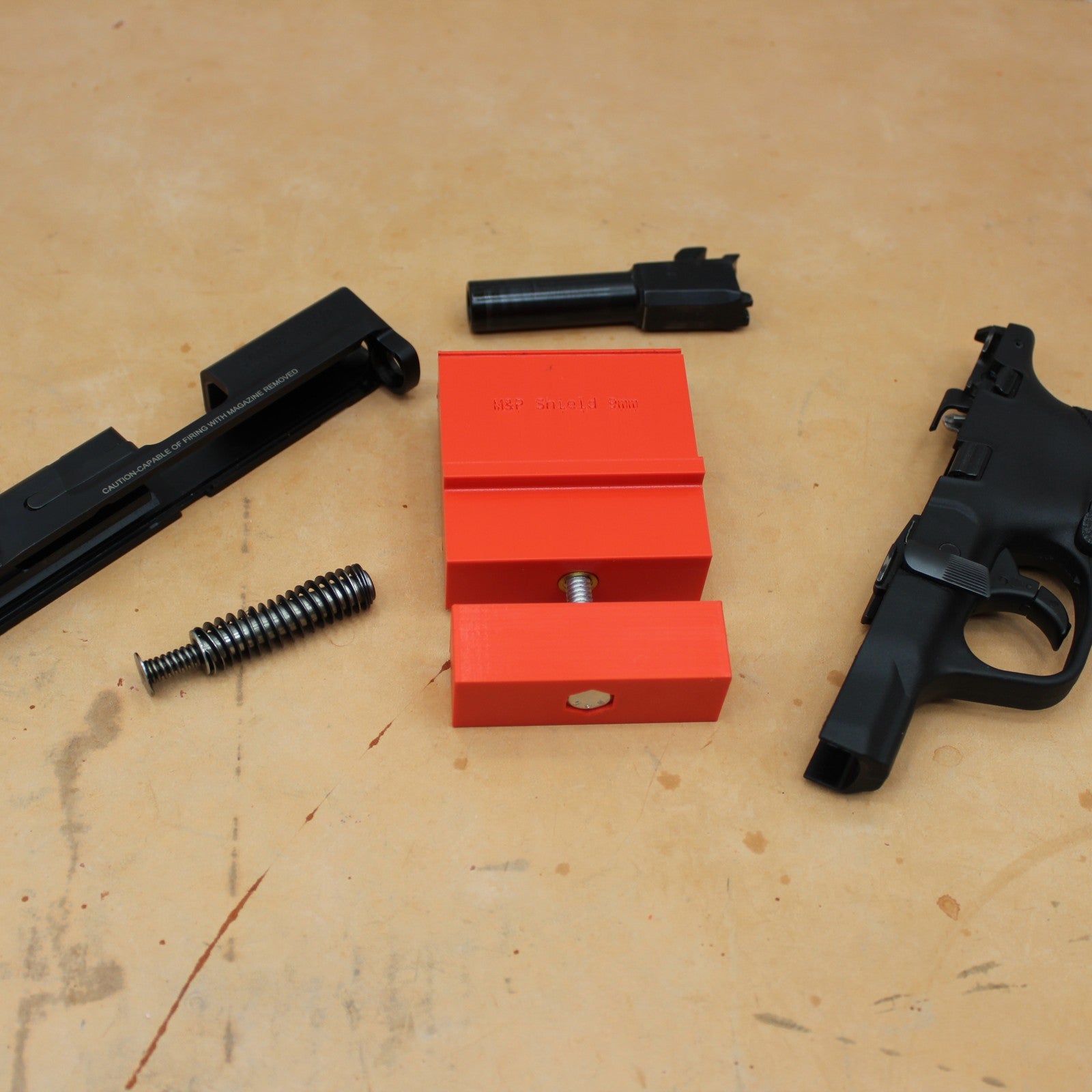 M&P Shield 9mm Slide Vise – detail view