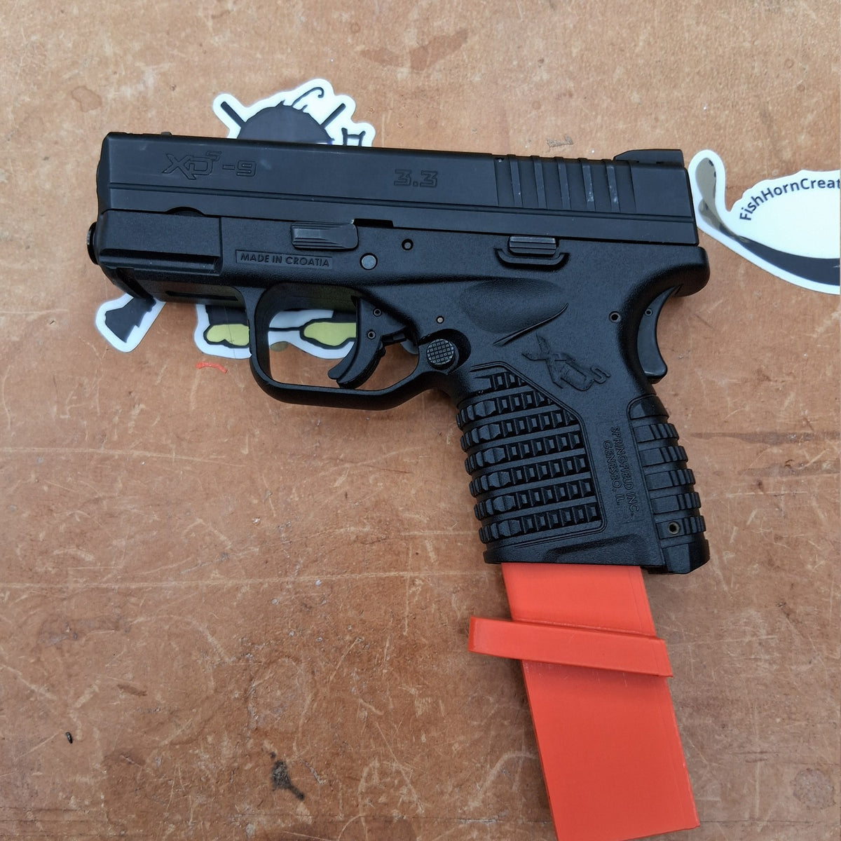 Springfield XDs 9mm Vise Block – detail view