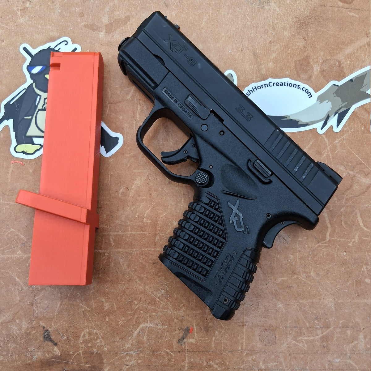 Springfield XDs 9mm Vise Block – detail view