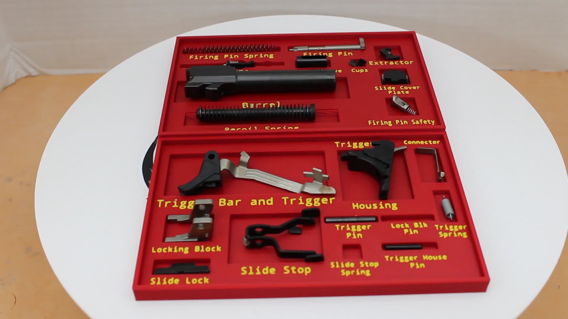 Glock Parts Tray – 2-Tier Organizer with Built-In Labels (Now Includes Gen 6)